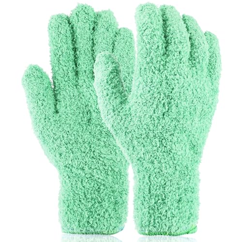 Plant Dusting Gloves, Microfiber Dusters for Cleaning