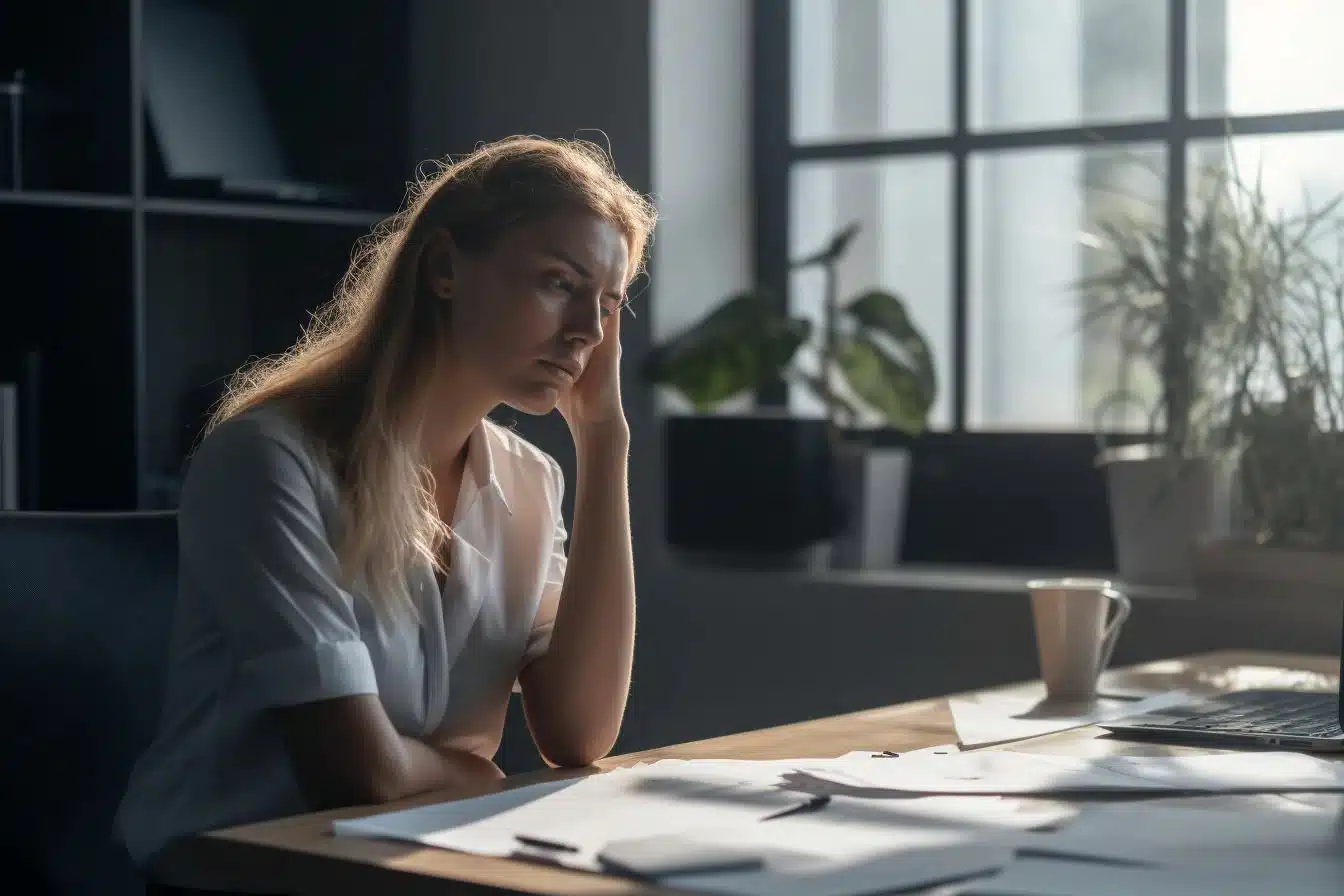 Image of a stressed employee